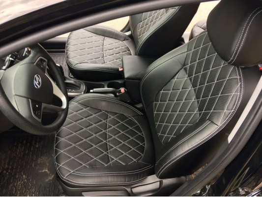 Каркасные авточехлы на Hyundai Solaris