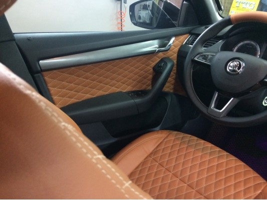 Каркасные авточехлы на Skoda Octavia A7 FL